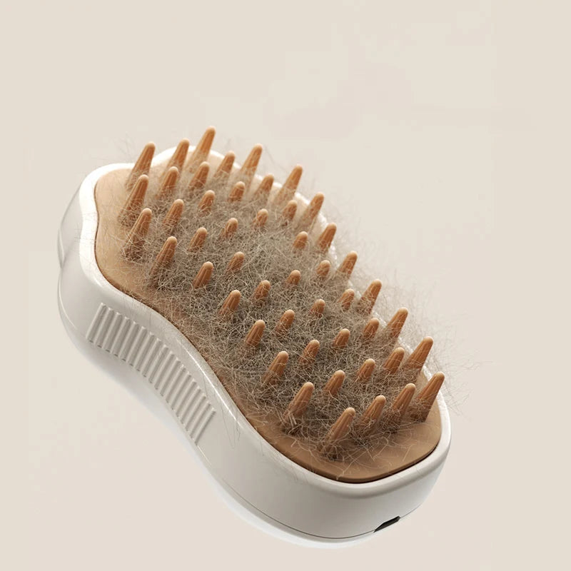3-in-1 Pet Steam Grooming Brush – Smooth, Detangle & Reduce Shedding